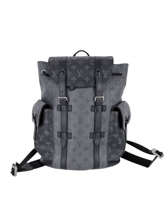 Louis Vuitton Backpack Monogram Eclipse Reverse Christopher MM Black Silver main image 6